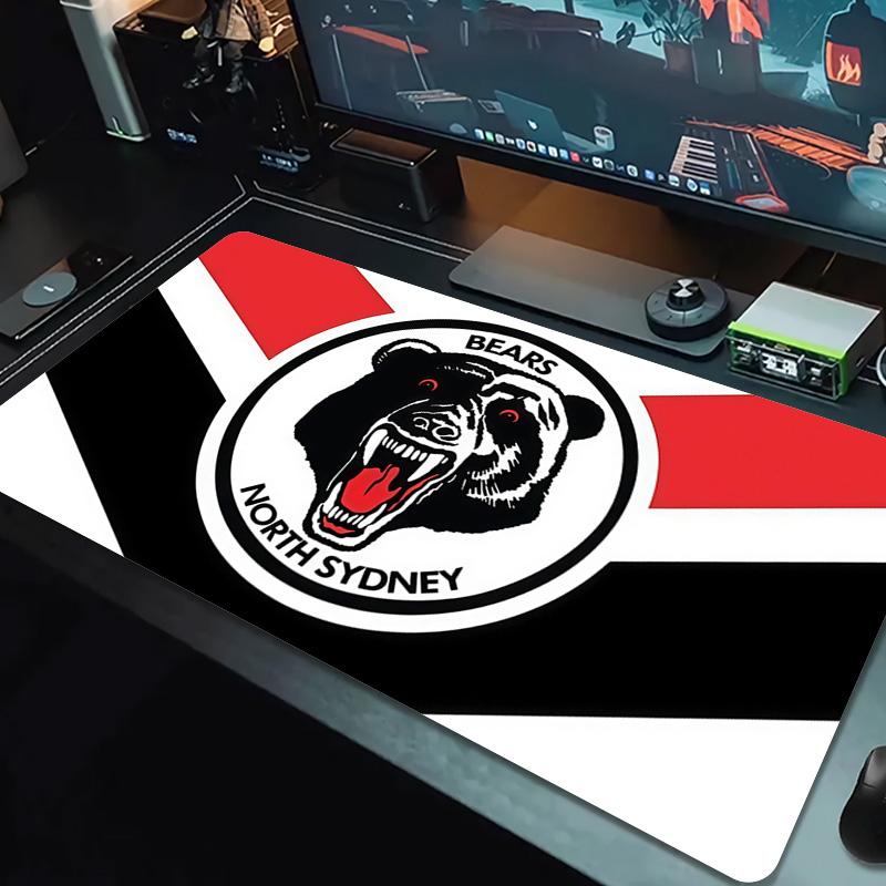 North Sydney Bears Print Cushion Non-slip Laptop Tablet Big Mousepad XXL Mat Mini PC Playmat With Lock Edge
