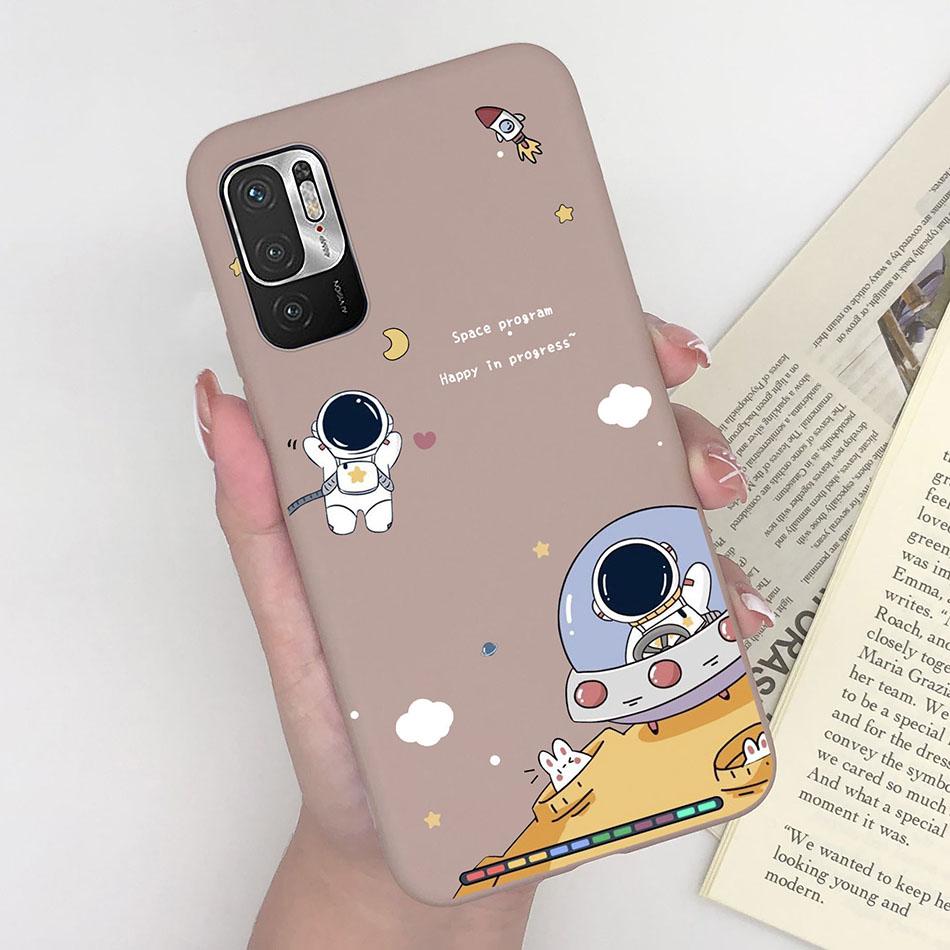 For Xiaomi Redmi Note 10 10T 11 SE 5G Case Pilot Cartoon Pattern Soft Silicone Back Cover For Xiaomi Poco M3 Pro 5G New Bumper