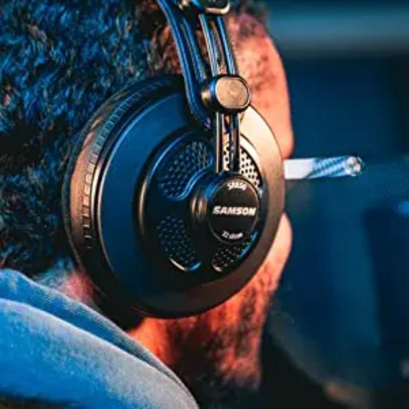 SR850 Stüdyo için Yarı Açık Arkalı HIFI Kulaklık İzleme