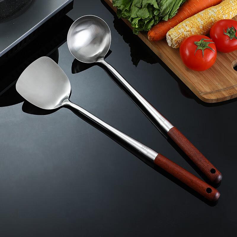 ZISIZ Stainless Steel Wok Utensil Set