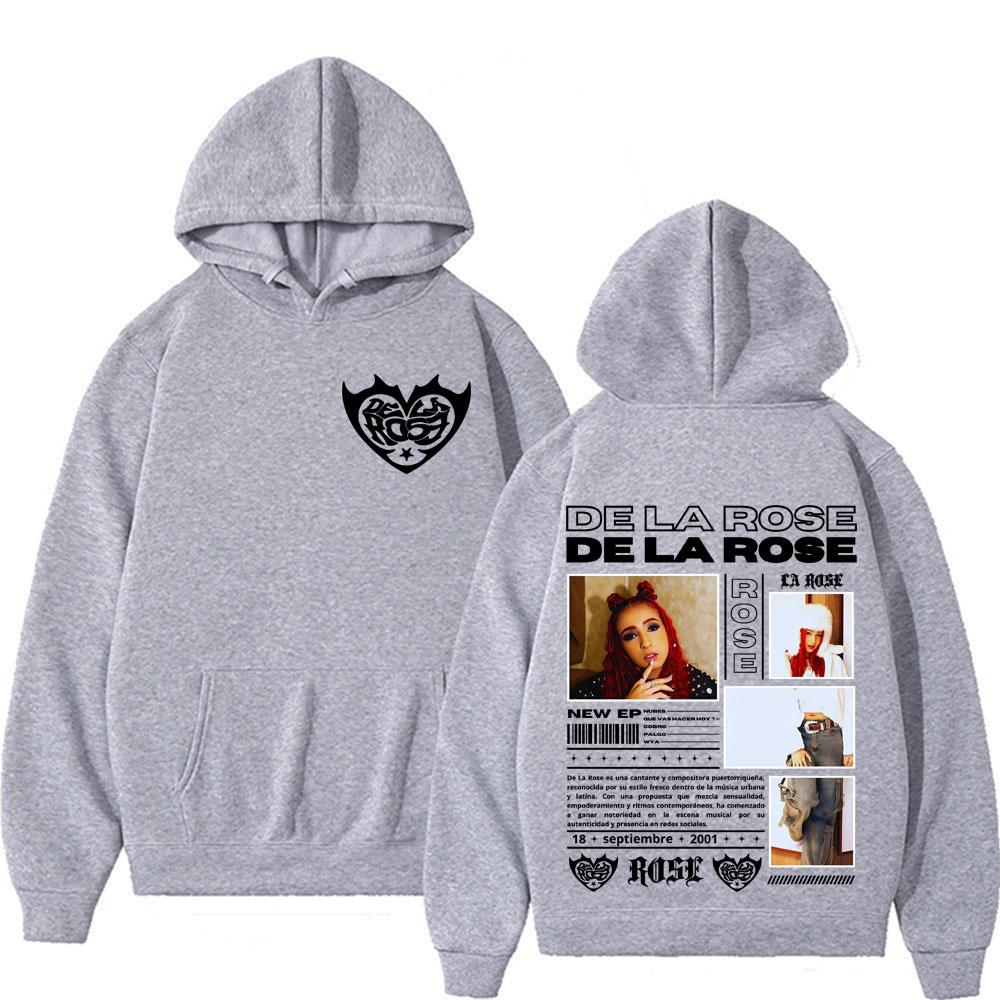Singer Dela Rose Album Tour 2025 Graphic Sweatshirt Men Women Fashion Hip Hop Punk Oversized Hoodie Casual Long Sleeve Pullovers