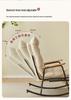 Adjustable Reclining Rocking Chair for Adults - Perfect for Balcony, Home Leisure, and Lounging.