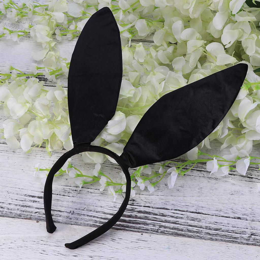 Punk Hair Accessories Student Washing Face Hairband Bunny Ear HairhoopMulticolor