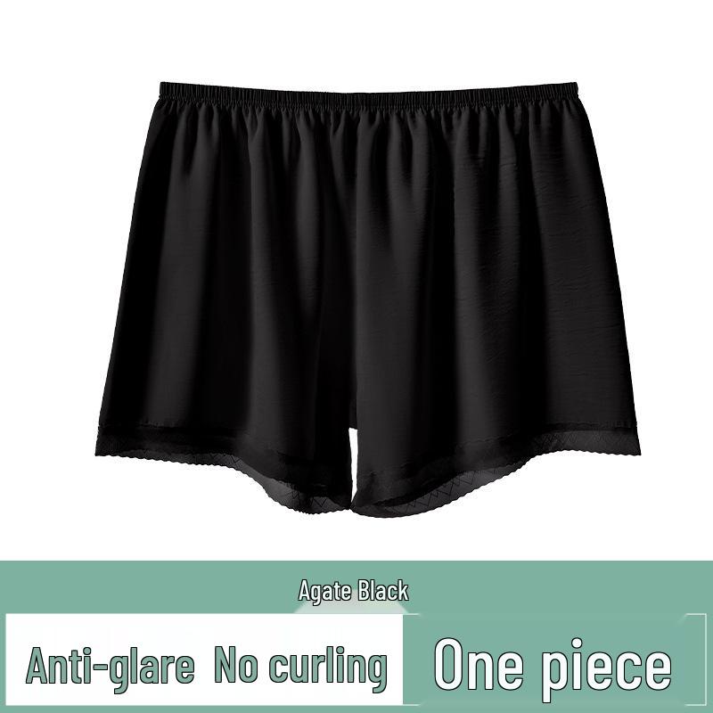 Women's Sheer Ice Silk Safety Shorts - Lightweight, No Roll, Three-Quarter Length, Wear Inside or Outside