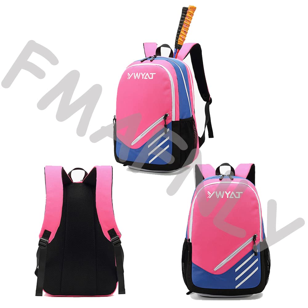FMAFN Tennis Racket Bag/Badminton Backpack Case, Sports Bag for Two Rackets, Shoe Storage, Travel Bag, Multifunctional, Waterproof, Easy to Carry
