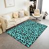 Erosebridal Lucky 8 Ball Area Rugs for Living Room 3x5 Leopard Print Cherry Non Slip Rug Trendy Cheetah Decorative Washable Rug Modern Funky