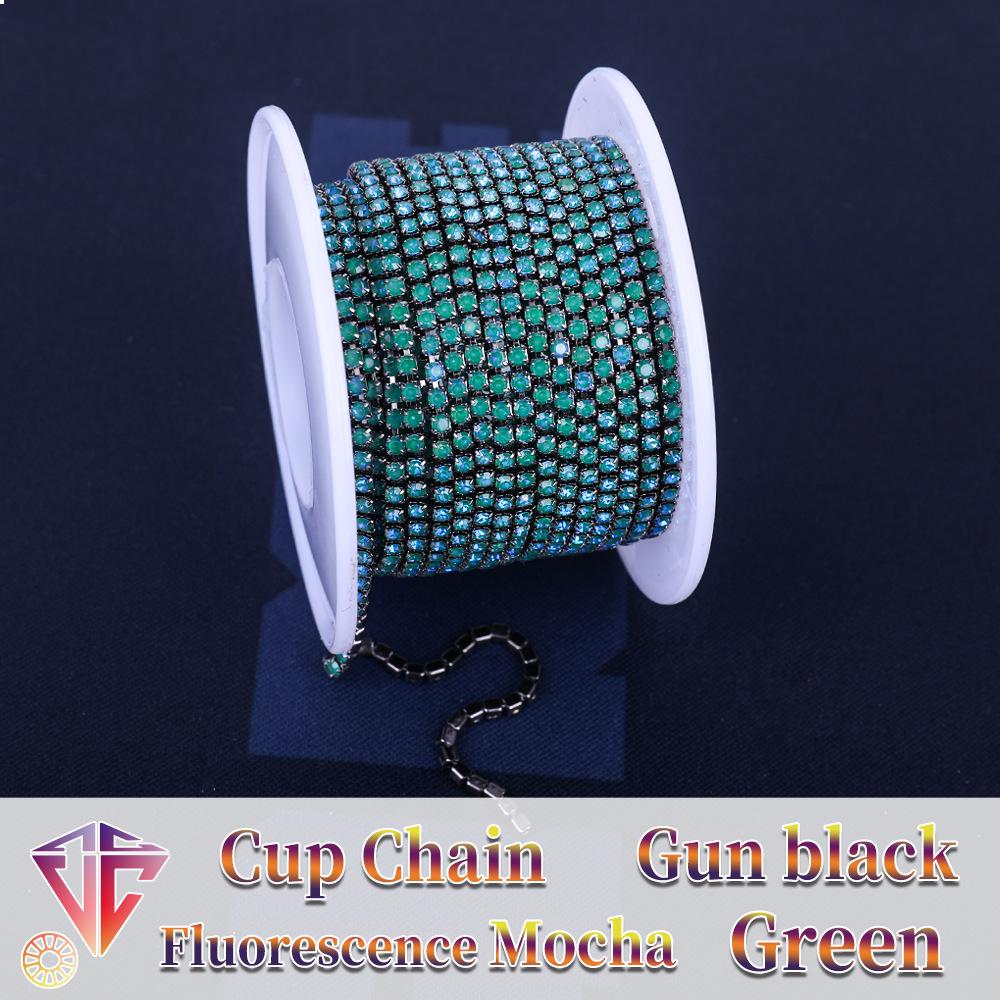 Catena ad Artiglio Fluorescente da Boutique Weichen, Catena Mocha Criptata, Trapano Luminoso, Catena di Diamanti Flash, Accessori di Abbigliamento Fai da Te
