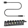 DC5521 Power Adapter 8 Adapters for Security Camera Routers and Laptops 5.5x2.1mm Female to Male Barreled Plug