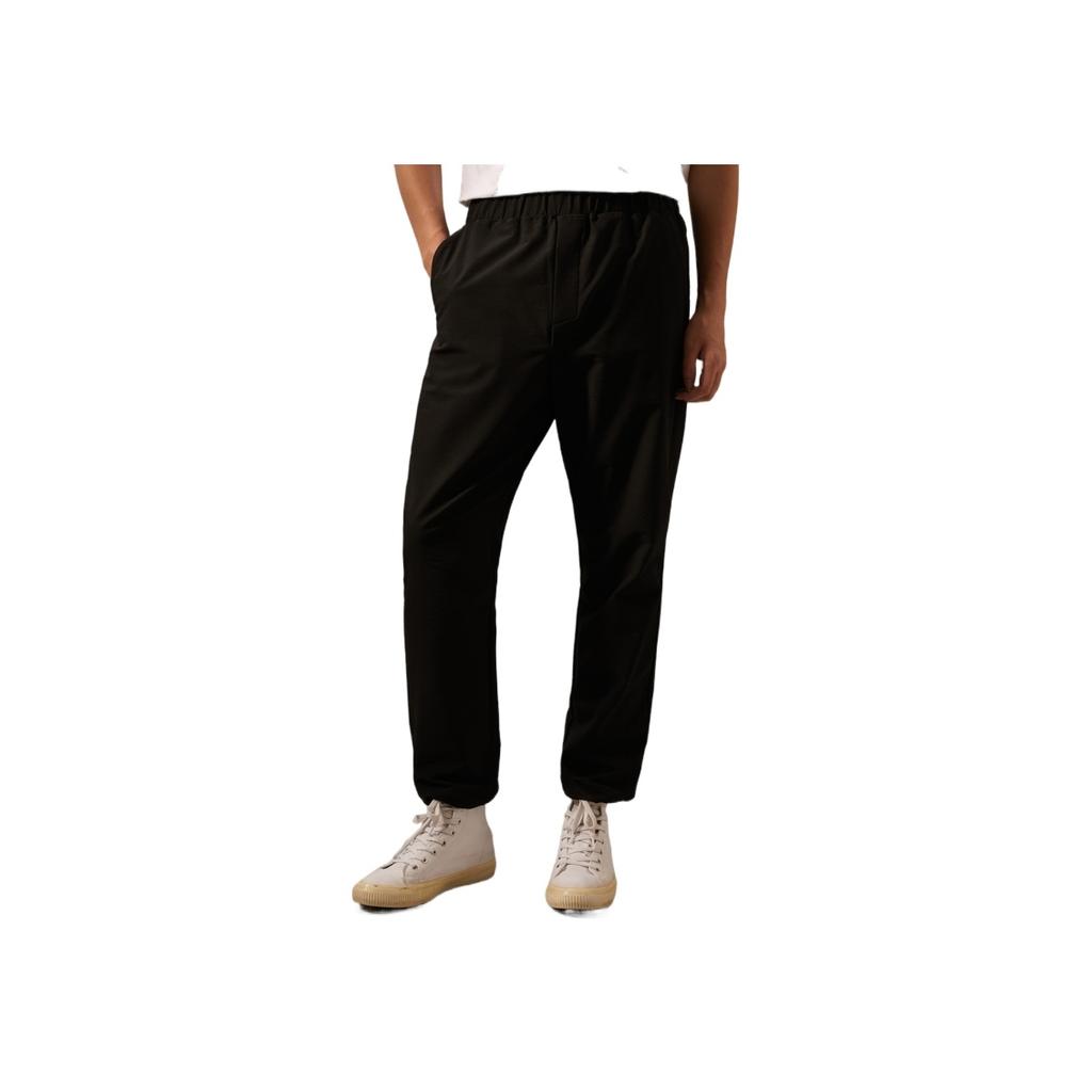 Calvin Klein Drawstring Waist Mid-Rise Sports Casual Pants Men Bottoms Space-Black J326172