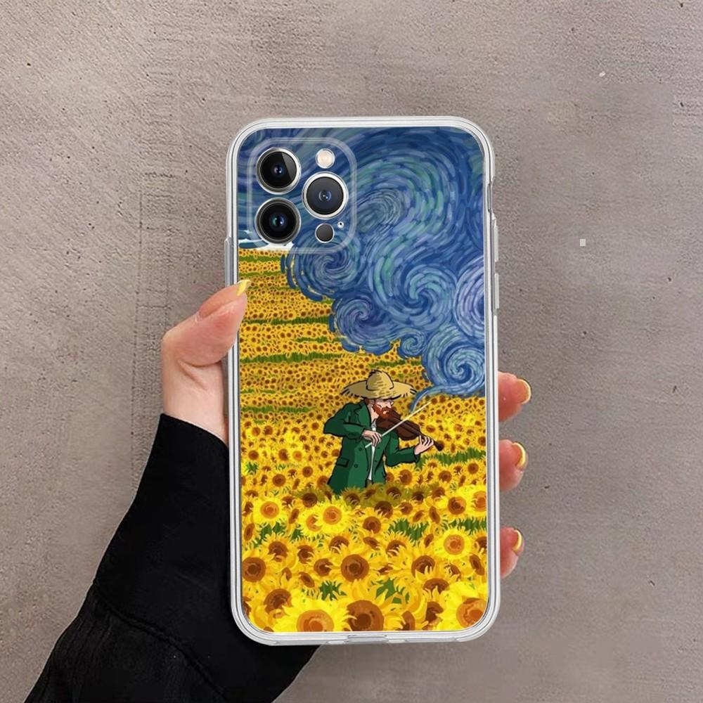 Van Gogh Starry Sky Art Phone Case For iPhone 14 11 12 13 Mini Pro XS Max Cover 6 7 8 Plus X XR SE 2020 Funda Shell