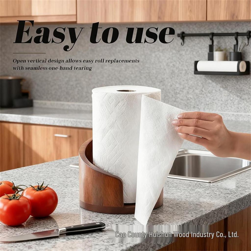 Solid Wood Tissue Holder for Restaurants & Coffee Shops