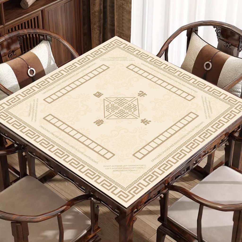 Mahjong Tablecloth, Rubber Chess And Card Mat, Non-Slip And Noise Reduction, Easy To Take Care Of For Home Use, Dirt-Resistant Poker Table Mat