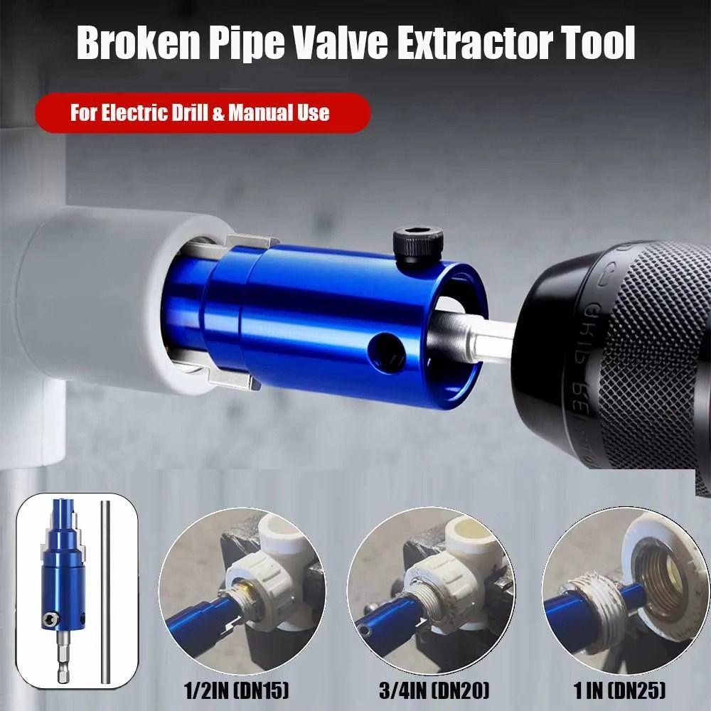 Portable Broken Pipe Valve Extractor Pipe Repair Broken Screw Extraction  Thread Removal Tool