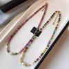 Baroque Special-Shaped Freshwater Necklace Fashion Bohemian Dopamine Color Natural Stone Beaded Collarbone Chain Women