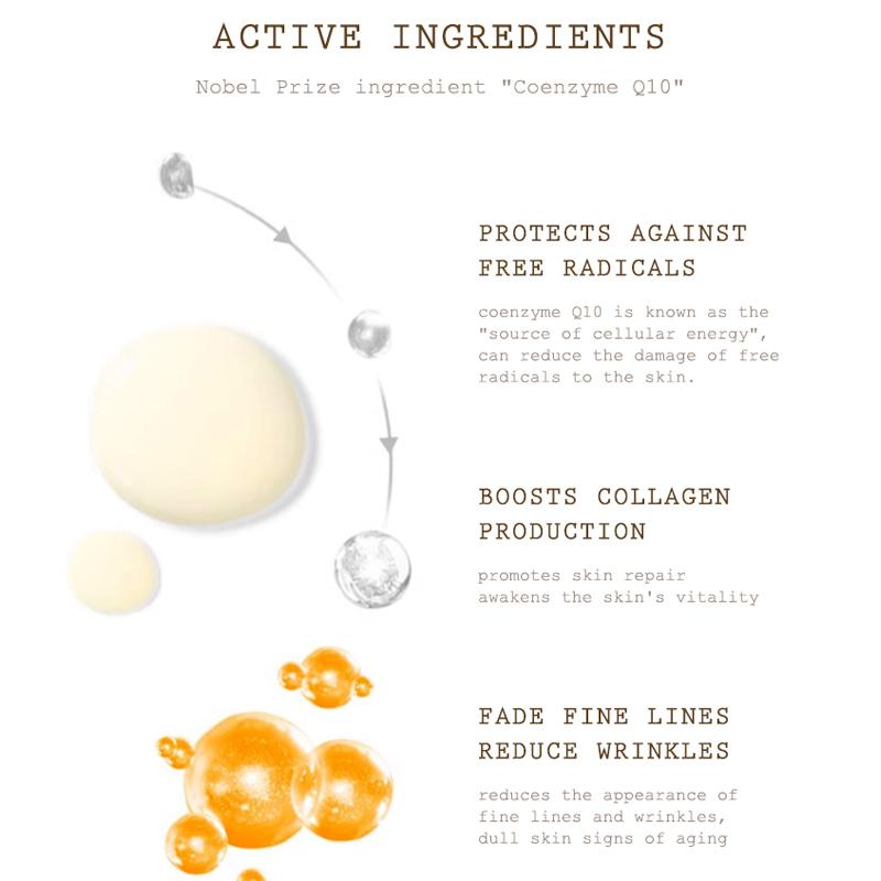 BELYN BERLY Coenzyme Q10 Face Serum  Moisturizing Nourish Hyaluronic Acid Essence  Facial Care Products 20mL