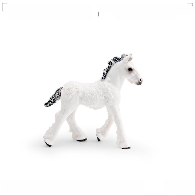 Wild Shire Horse Lipizzaner Pvc Model For Kids Educational Display