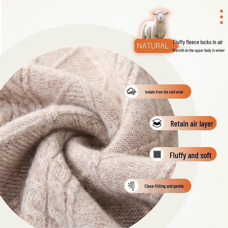 FIRS Men's Cashmere-Blend Wool Knit Sweater