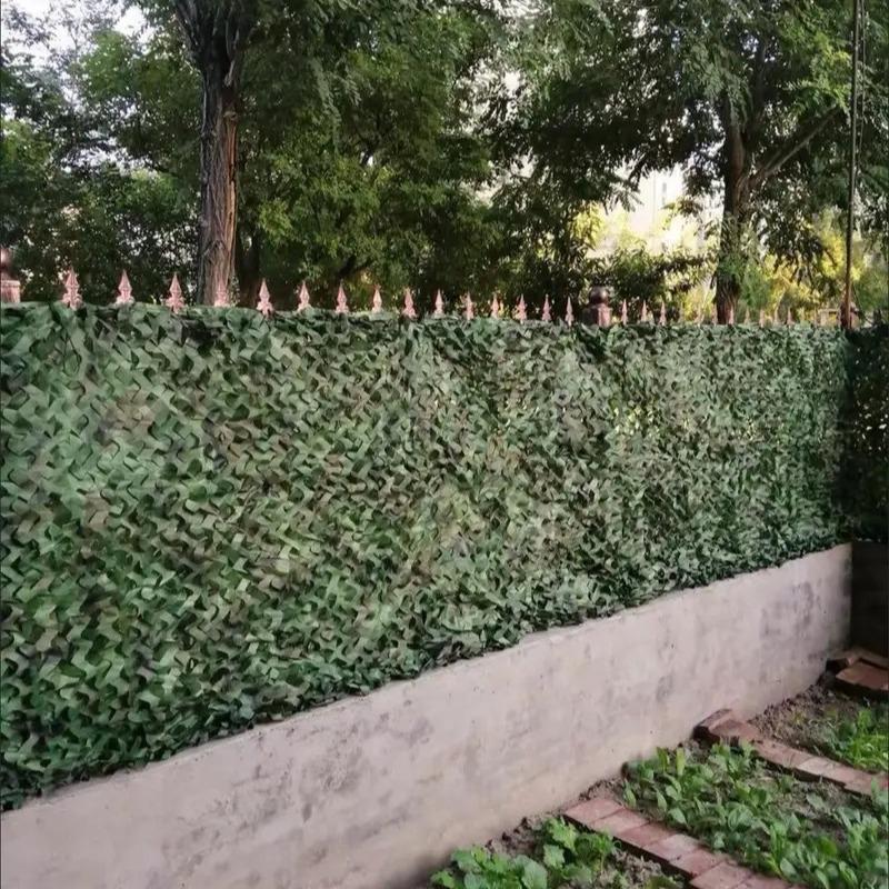 Mountain Green Camouflage Shade Net: Double-Layer Outdoor Sunblock Deco Net