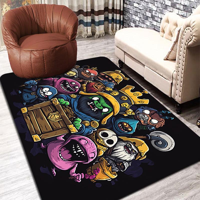Treasure Monster Rug Floor Mat for Living Room or Bedroom Soft and Comfortable Carpet a Gift for Birthday and Holiday.MFF0918333