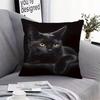 Vibrant Bohemian Style Short Plush Pillow Cover 45x45cm Charming Kitten Living Room Bedroom Decor (Pillow Insert Not Included)