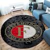 Feyenoord Round Area Rug,Carpet Rug for Living Room Bedroom Sofa Playroom Decor,Non-slip Floor Mat