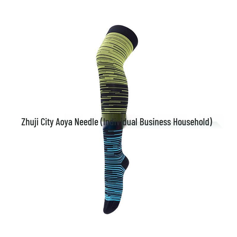 

Нові еластичні компресійні шкарпетки вище коліна для спорту, бігу та їзди на велосипеді. L/XL