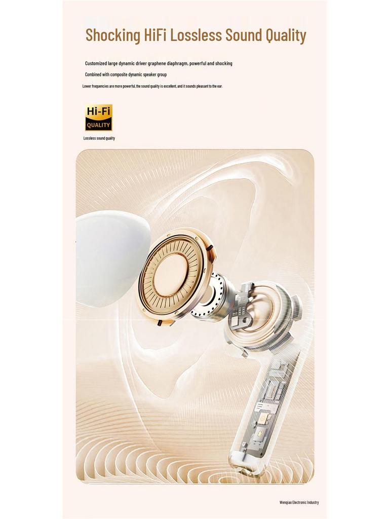 2025 New Wireless In-Ear Bluetooth Headphones: High Sound Quality, Noise Cancelling, Ideal for Sports, Music, Gaming, and Long Battery Life