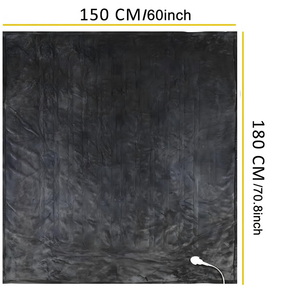 Heated Blanket 59 X 70.8 10 Heating Settings Auto Shut-Off Machine Washable with Hand Controller 110-V 145*65cm Flannel