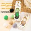 Wool Ball Cat Toys for Chasing and Playing, Spherical Toys In Three Sets, Multi-color, Soothing, Silent