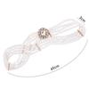 For Girls Elastic Metal Buckle Crystal Women Waistband Dress Decoration Korean Belt Faux Pearl