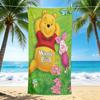 1Pc Winnie Pooh Piglet'S Adventure Beach Towel, Quick Dry, Multi-Use for Beach Pool Gym Yoga Home Travel, Christmas, Halloween, Xmas Gift S929577
