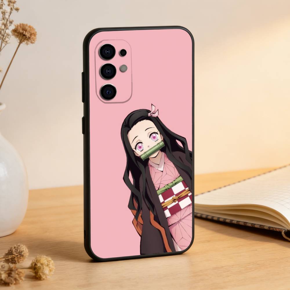Demon N-Nezuko Phone Case For Samsung S25,S24,S21,S22,S23,S30,Ultra,S20,Plus,Fe,Soft Silicone Black Cover