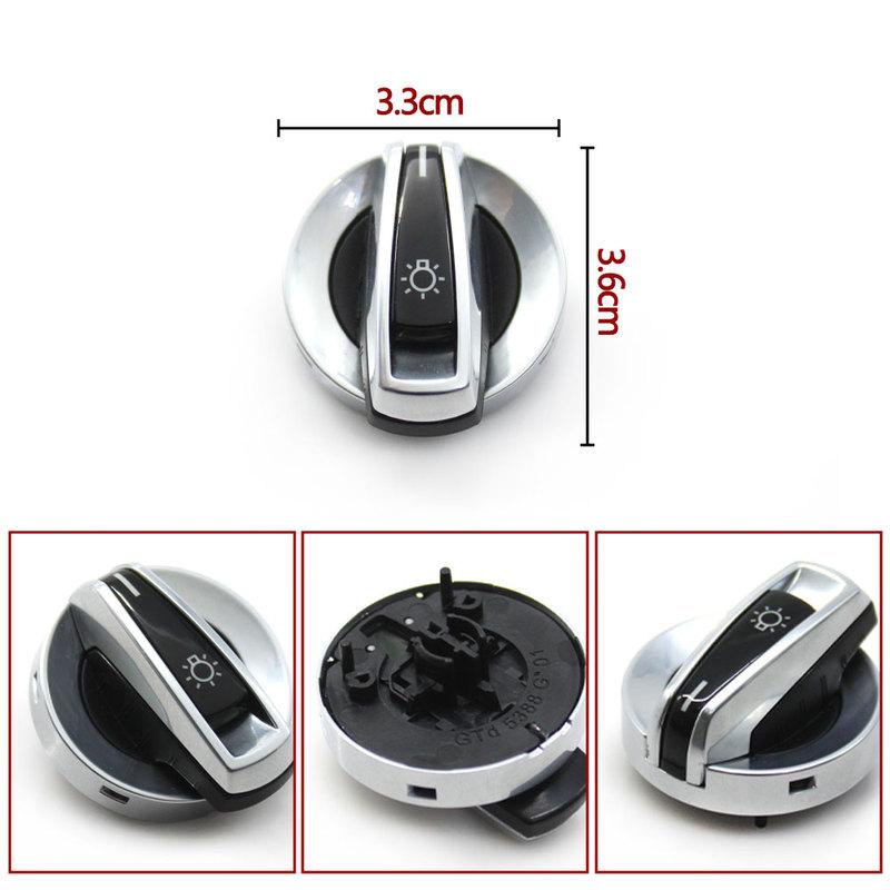 Car Headlight Switch Rotary Knob Head Lamp Switch Foglight Button Cover Replace For BMW G30 G31 G38 F90 G32 G01 G08 F97 G02 F98