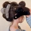 Large Plush Hair Claw Autumn/Winter 2026 New Women's Hair Accessories High-End Feel Shark Claw Hairpin Fashionable Hair Accessor