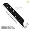 3-8 Inch Kitchen Knife Sheath Black Plastic Knife Covers Knife Blade Protector Cover Edge Guards Case Kitchen Accessory