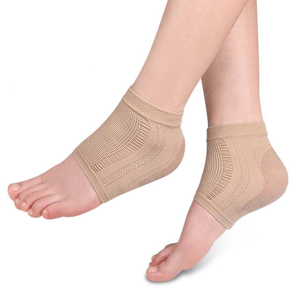 Plantar Fasciitis Support Foot Skin Female Socks Gel Heel Protector Half-yard Socks Heel Sleeve Pads Silicone Heel Pads