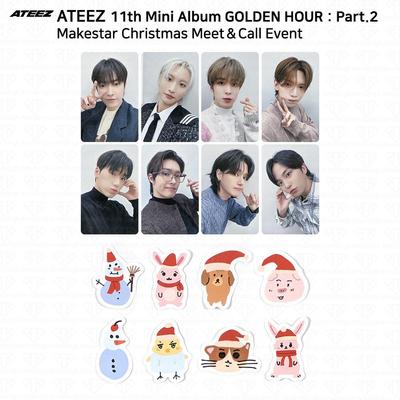 Golden Hour Part.2 Makestar Christmas Meet&Call Event Photocard Sticker