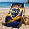 Boca Juniors Crest  Beach Towel, Quick-drying, Easy To Care For, Suitable for Both Fitness and Beach Vacations,Sports Essential