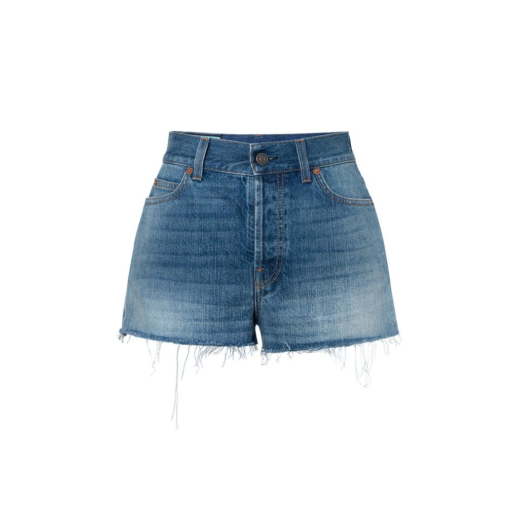 GUCCI x TANGLAOYA Denim Shorts Women's Blue 652655-XDBLD-4447