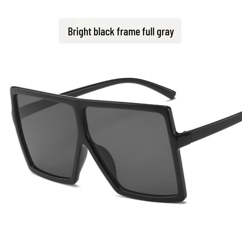 Stylowe Damskie Okulary Przeciwsłoneczne w Kwadratowej Oprawce z Metalowymi Zawiasami - Modny Europejski i Amerykański Design