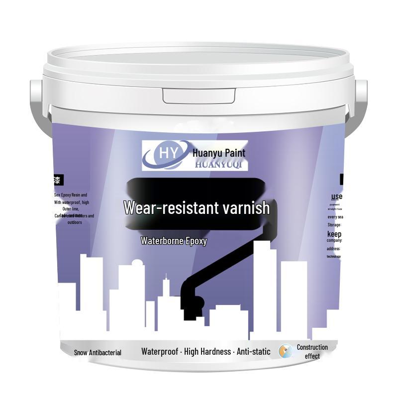 HuanYu Water-Based Transparent Floor Epoxy Varnish 5kg