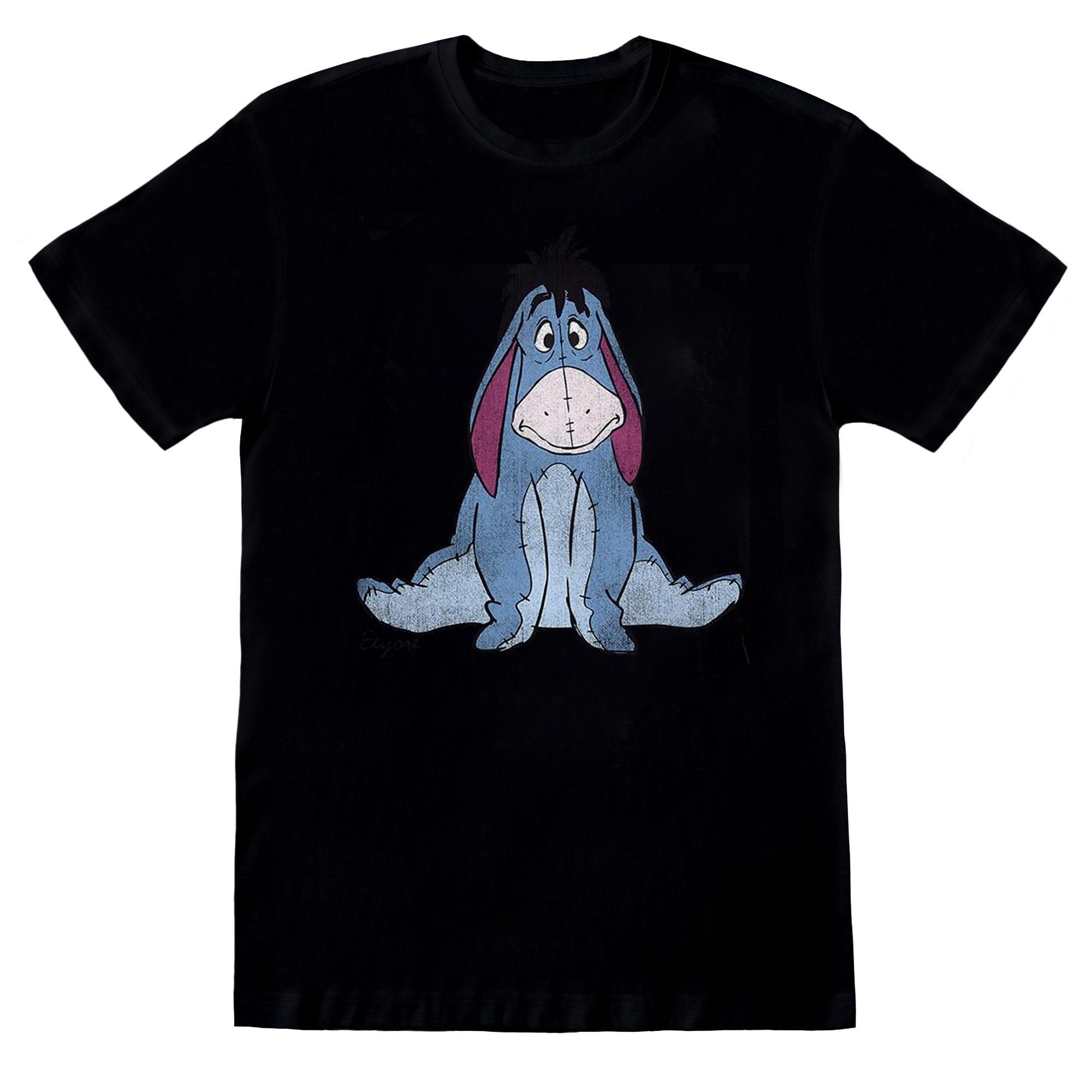 Winnie the pooh Winnie de Poeh Meisjes Iejoor T-shirt 9-11 Years zwart
