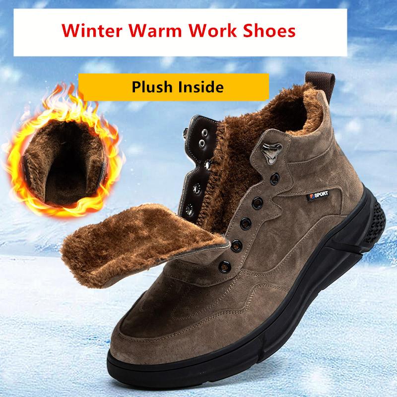 Теплая защитная обувь. Зимняя рабочая обувь для мужчин. Защитная обувь для сварщиков — фото 3