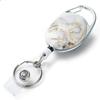 1pc Retractable Badges Holder Nylons Cord Keyrings Quality Retractable Keychains Name Tag Holder Keyring ID Card Key Ring