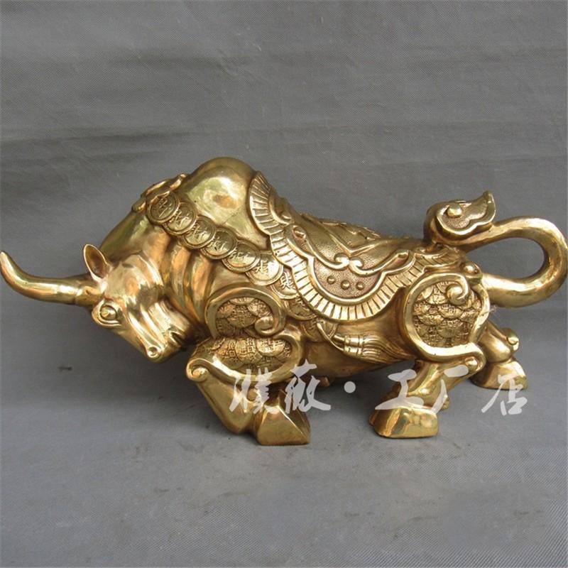 

Brass Soaring Office Opening Living Room Turning The Universe Bull Ornament Large Size aboutHigh17cmLong33c