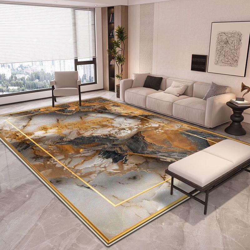 Tappeto Grande Astratto di Lusso per Soggiorno Decorazione Moderna Tappeti per Casa Antiscivolo Tappetini per Camera da Letto Salotto Facili da Pulire Tappetino Ingresso