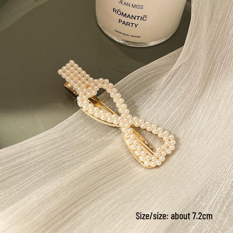 Korean Pearl Hairpin - Trendy Side Clip for Women and Girls