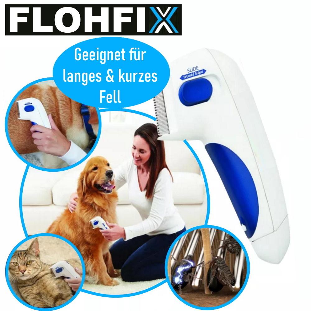 FLOHFIX pieptene electric pentru păduchi pieptene pentru ouă de păduchi pieptene pentru purici câini pisici copii pieptene pentru păduchi
