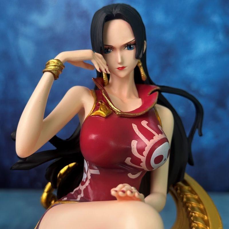 New 23CM One Piece Seven Deadly Sins Empress Sofa Ornament BT Hancock Beautiful Girl Handmade Collectible Action Figure Gift
