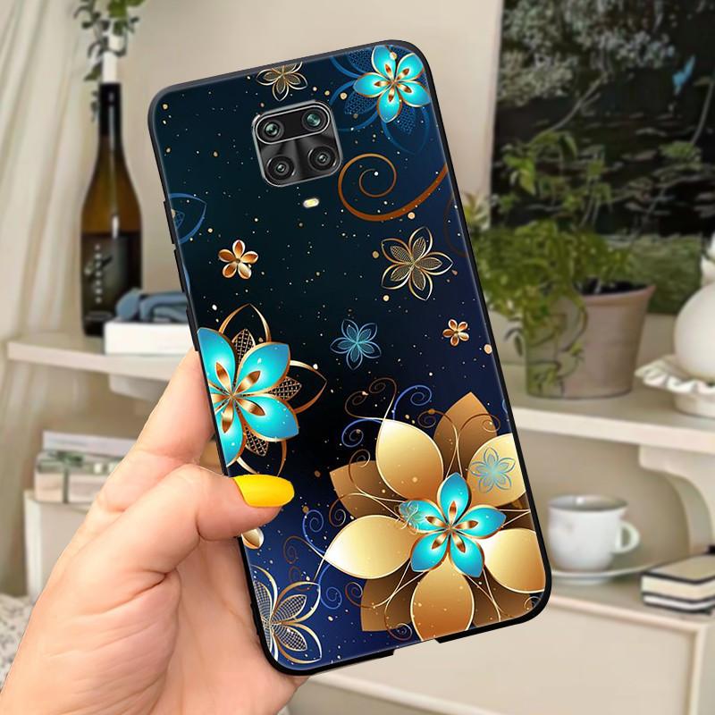 For Xiaomi Redmi Note 9 Pro Case Note9 9S Flowers Silicone Soft TPU Back Cover For Xiaomi Redmi Note 9Pro Max Case Coque Fundas